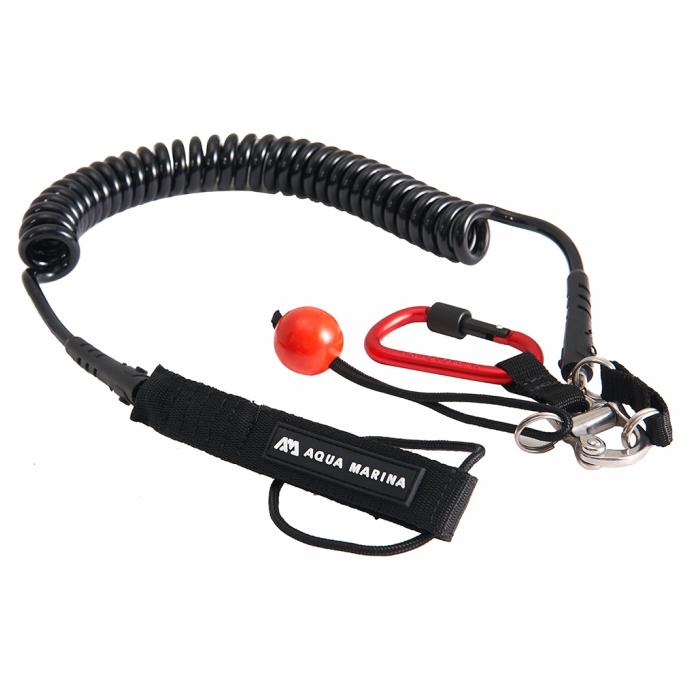 Лиш для SUP-доски с чекой безопасности AQUA MARINA River Leash 9'/7mm S22 - Артикул B0303025 - Фото 1