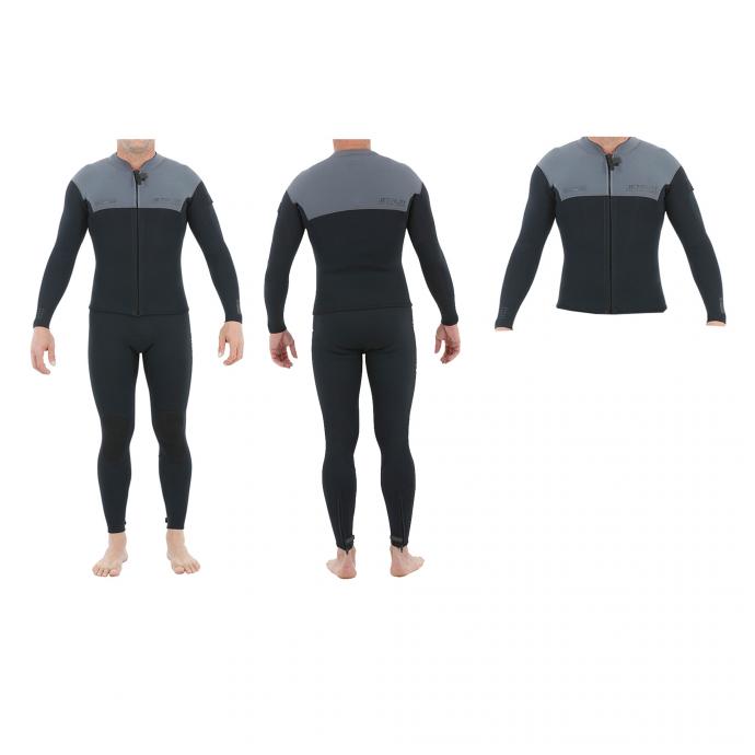 Гидрокостюм муж длинный без рукавов+гидрокуртка на молнии Jetpilot Venture John/Jacket Charcoal - Артикул 190190 - Фото 1