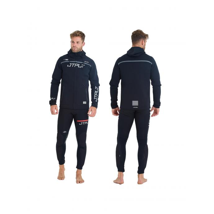 Гидрокуртка мужская с капюшоном Jetpilot RX VAULT TOUR COAT BLACK/WHITE - 250080 - Фото 6