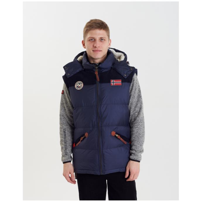 Жилет мужской GEOGRAPHICAL NORWAY «VELIAN VEST MEN»  Жилет мужской GEOGRAPHICAL NORWAY «VELIAN VEST MEN»  - WT1439H/GN-NAVY - Цвет Темно-синий - Фото 1