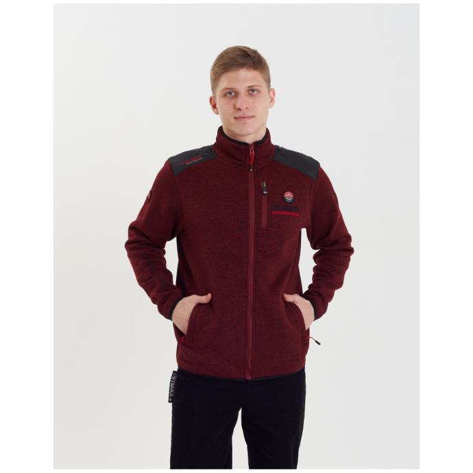 Толстовка мужская GEOGRAPHICAL NORWAY «TAVID» - WT1055H/GN-BURGUNDY - Цвет Бордовый - Фото 1