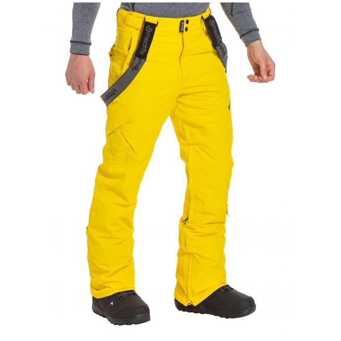 Сноубордические брюки MEATFLY «GHOST PANTS»  - GHOST2-SUPER LEMON - Цвет Желтый - Фото 2