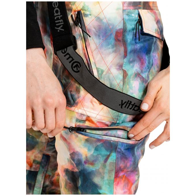 Сноубордические брюки MEATFLY «FOXY PANTS»  - FOXY-Universe Color - Цвет Желтый, Голубой - Фото 5