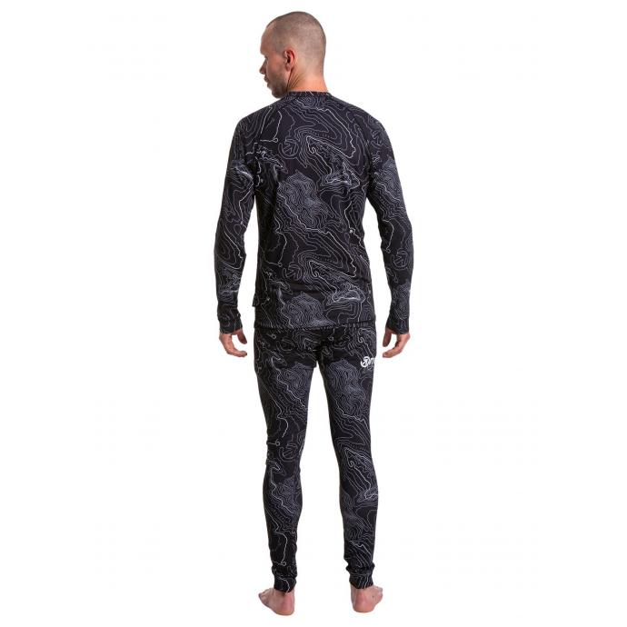 ТЕРМОБЕЛЬЕ МУЖСКОЕ MEATFLY AVERY TERMO TOP (КУРТКА) - AVERY-2-Black Topography - Цвет Черный - Фото 4