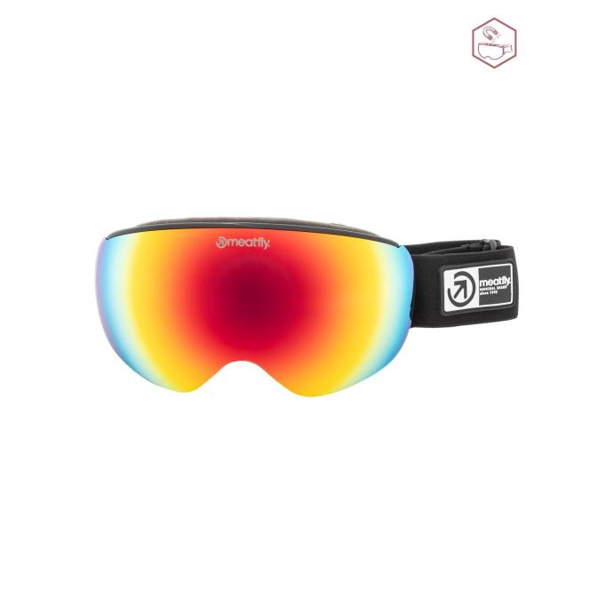 Сноубордическая маска MEATFLY «EKKO S» - ECCO_S_Black - Цвет Черный - Фото 1