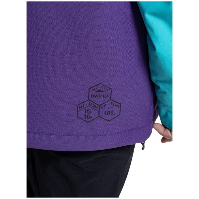 КУРТКА ПОДРОСТК. MEATFLY «BANGITO JACKET» - BANGITO-2-TURQUOISE/PETUNIA - Цвет Фиолетовый - Фото 6