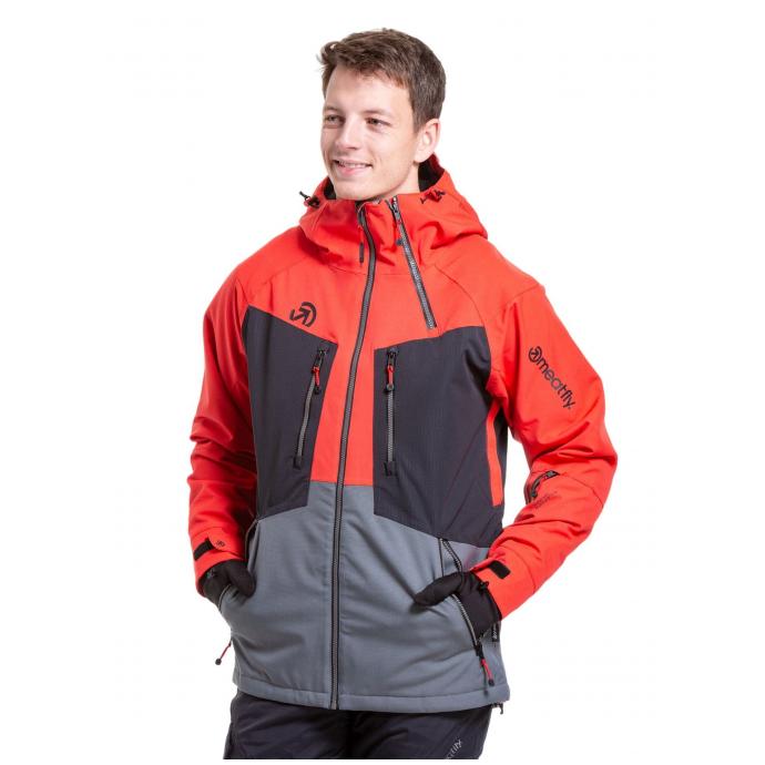 Сноубордическая куртка MEATFLY CRONOS - CRONOS-3-FERRARI RED/DARK GREY - Цвет Красный - Фото 3