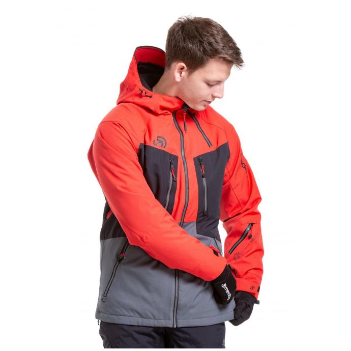 Сноубордическая куртка MEATFLY CRONOS - CRONOS-3-FERRARI RED/DARK GREY - Цвет Красный - Фото 5
