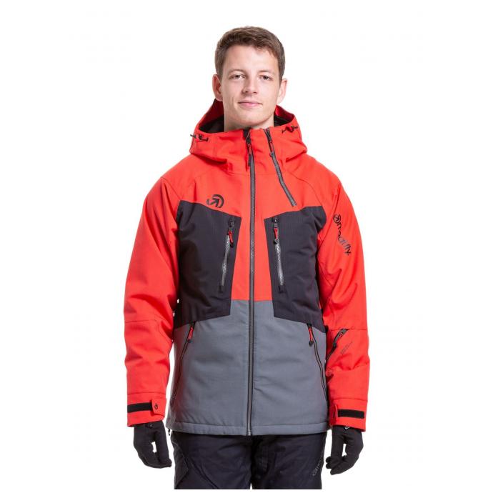 Сноубордическая куртка MEATFLY CRONOS - CRONOS-3-FERRARI RED/DARK GREY - Цвет Красный - Фото 1