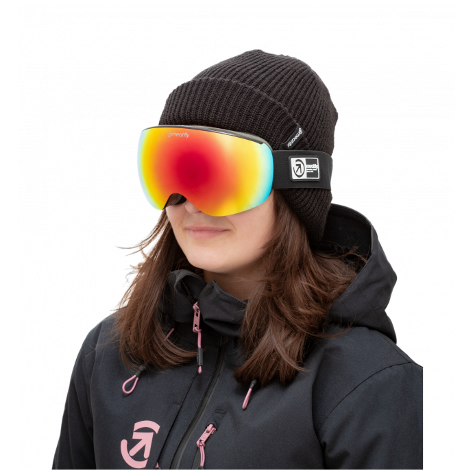 Сноубордическая маска MEATFLY «EKKO S» - ECCO_S_Black - Цвет Черный - Фото 6