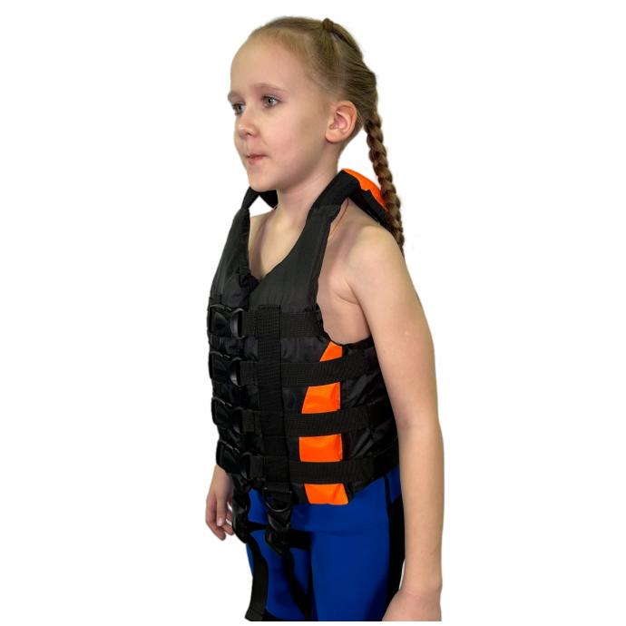 Спасательный жилет оранжевый подростковый hikeXp Universal Black\Orange Junior - 100067 - Цвет Оранжевый - Фото 12