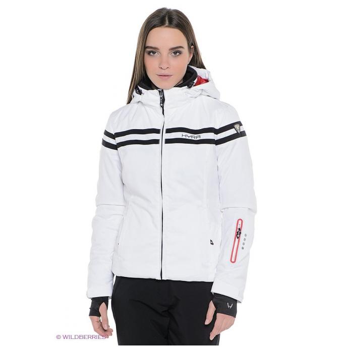 Горнолыжная куртка  HYRA.  Арт "HLG 3385" - (white-black) HYRA.  Арт "HLG 3385" - Цвет Белый - Фото 1