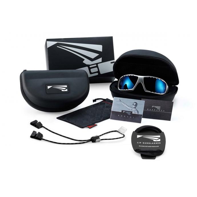 Спортивные очки LiP Typhoon / Gloss White - Red / Zeiss / PA Polarized / Gun Blue - LP-TYP-GLW-RGB - Цвет Белый - Фото 2