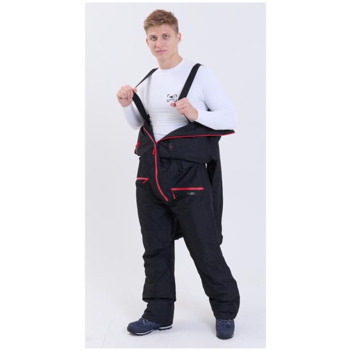 МУЖСКОЙ СНОУБОРДИЧЕСКИЙ КОМБИНЕЗОН RUNNING SPORT - 8901_1-black - Цвет Черный - Фото 3