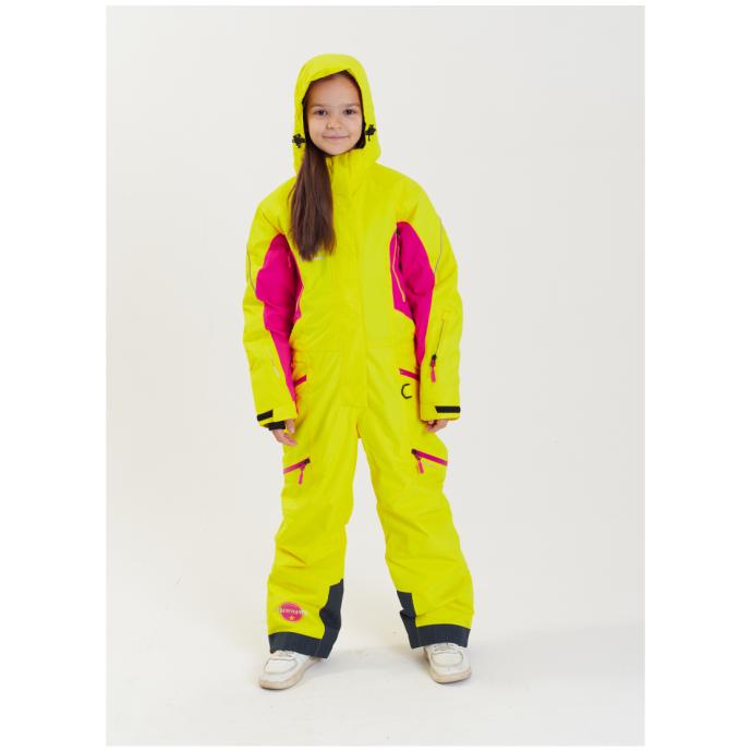 Комбинезон сноубордический RUNNING SPORT подростковый для девочек - 7788-yellow - Цвет Желтый - Фото 8