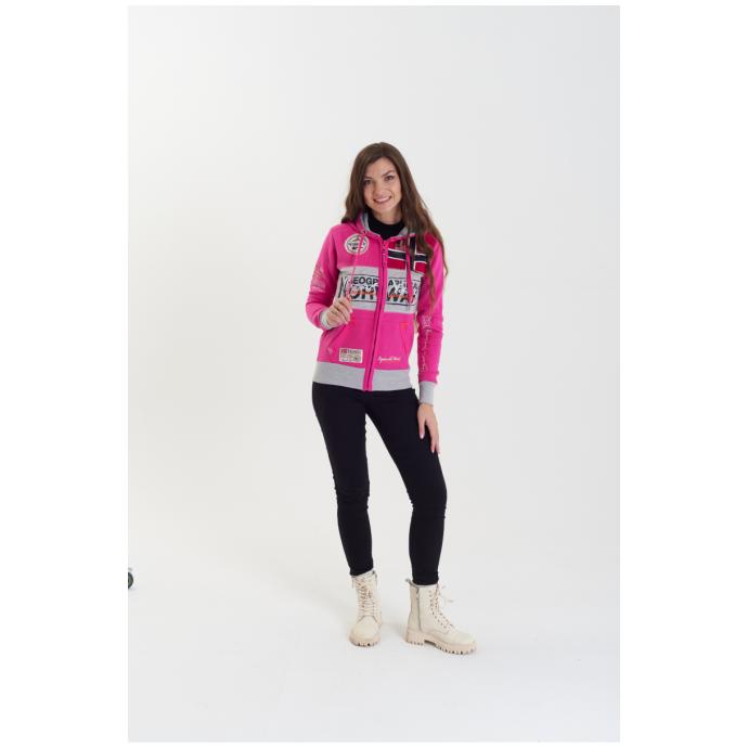 ТОЛСТОВКА ЖЕНСКАЯ GEOGRAPHICAL NORWAY «FLYER» - WU7766F/GNO-FUSHIA - Цвет Розовый - Фото 4