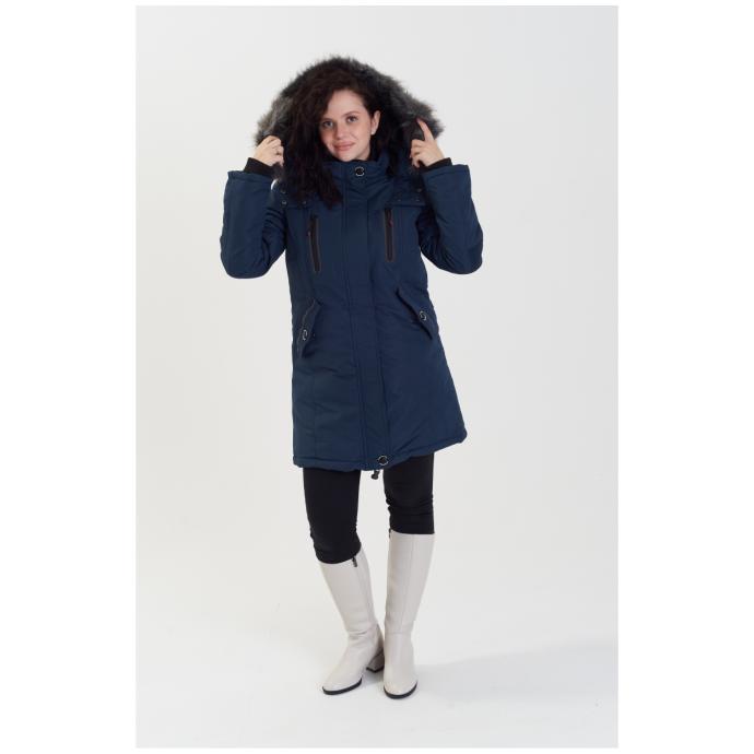 Парка зимняя женская GEOGRAPHICAL NORWAY «CORALY» LADY - WW4812F/GN-NAVY - Цвет Темно-синий - Фото 1