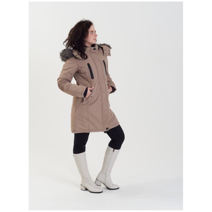 Парка зимняя женская GEOGRAPHICAL NORWAY «CORALY» LADY - WW4636F/GN-BIEGE - Цвет Бежевый - Фото 7