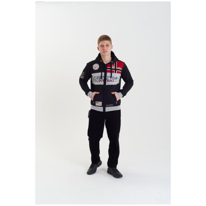 Толстовка мужская GEOGRAPHICAL NORWAY «FLYER» - WU6384H/GN - Цвет Черный - Фото 3