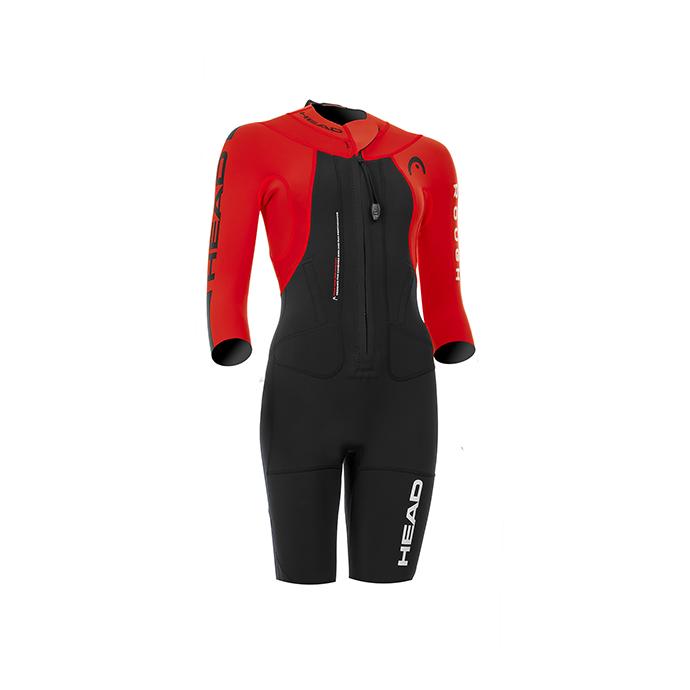 Гидрокостюм HEAD SWIMRUN ROUGH SHORTY, Женский, неопр.4/3/2мм. с двусторонним нейлоном - 452445 - Цвет Красный - Фото 1