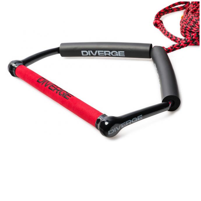 DIVERGE комплект фал рукоятка BEST WAKE COMBO (SS23) - BW-RED/BLACK - Цвет Красный - Фото 2