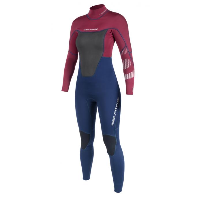 Гидрокостюм NEIL PRYDE  "SPARK" 5/4 мм - W9SU0G172 SPARK BZ FS 54 34 C2-NAVY / BLOOD RED - Цвет C2 NAVY / BLOOD RED - Фото 1