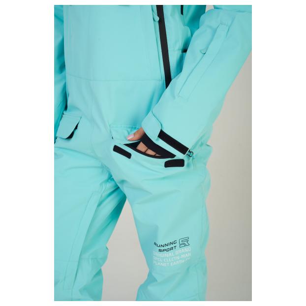 ЖЕНСКИЙ СНОУБОРДИЧЕСКИЙ КОМБИНЕЗОН RUNNING SPORT - Аритикул 7799-mint-M - Фото 3