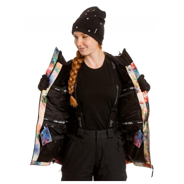Сноубордическая куртка MEATFLY «DEBORAH JACKET» - Аритикул DEBORAH-Mint/Pastel Splash-XS - Фото 4
