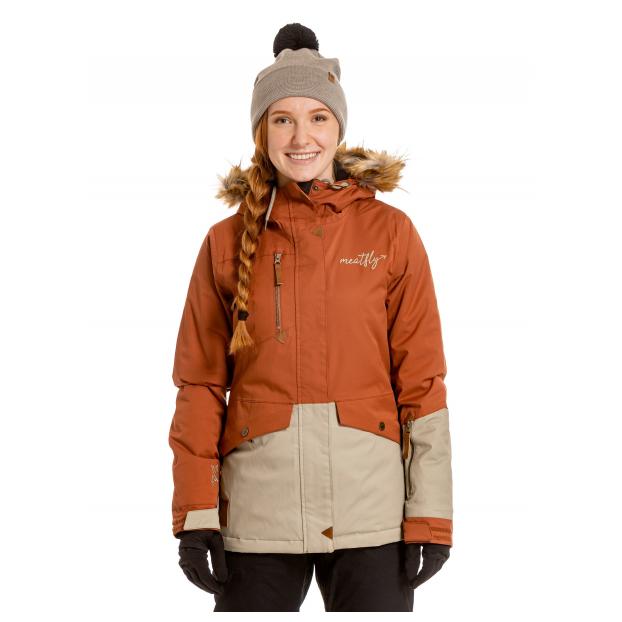 Сноубордическая куртка MEATFLY «ATHENA PREMIUM JACKET» - Аритикул ATHENA PREMIUM-Ginger/Eucalyptus-XS - Фото 1