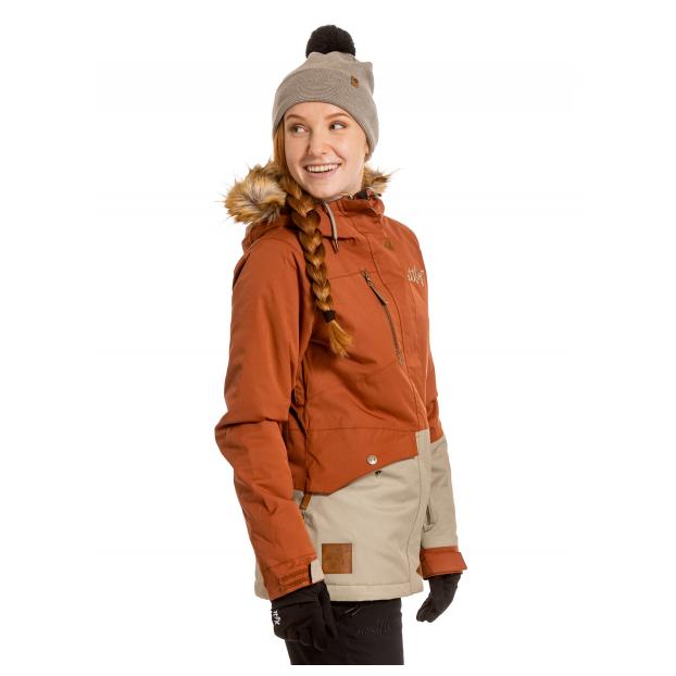 Сноубордическая куртка MEATFLY «ATHENA PREMIUM JACKET» - Аритикул ATHENA PREMIUM-Ginger/Eucalyptus-XS - Фото 3