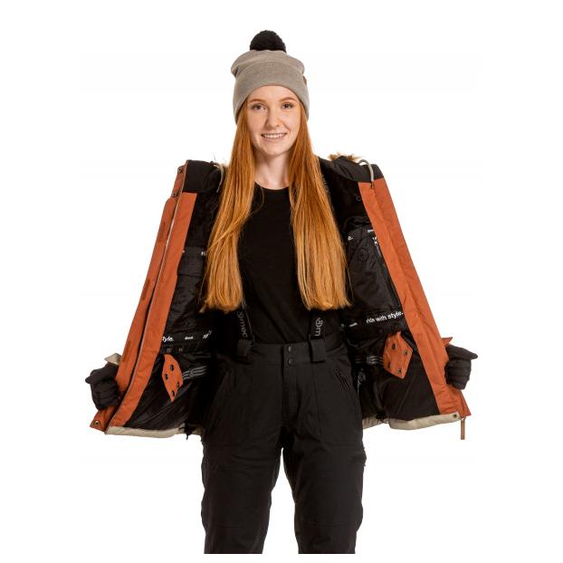 Сноубордическая куртка MEATFLY «ATHENA PREMIUM JACKET» - Аритикул ATHENA PREMIUM-Ginger/Eucalyptus-XS - Фото 4