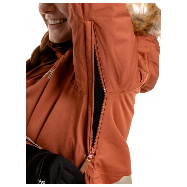 Сноубордическая куртка MEATFLY «ATHENA PREMIUM JACKET» - Аритикул ATHENA PREMIUM-Ginger/Eucalyptus-XS - Фото 6