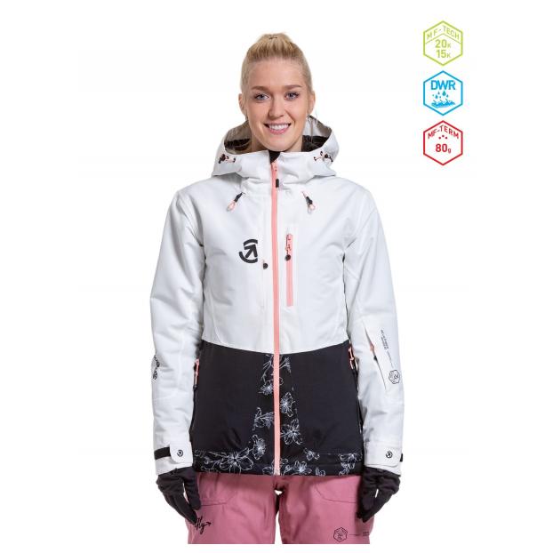 Сноубордическая куртка MEATFLY «GAIA JACKET»  - Аритикул GAIA-1-WHITE-M - Фото 1
