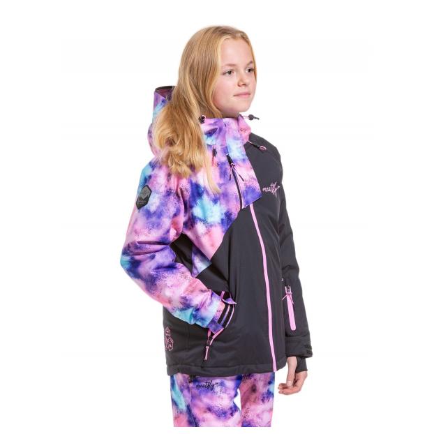 КУРТКА ПОДРОСТК. MEATFLY «DELIAH JACKET» - Аритикул DEBORAH JACKET-MINT/PASTEL SPLASH-146 - Фото 42
