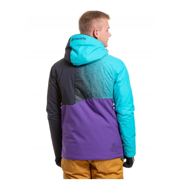 Сноубордическая куртка MEATFLY SHADER - Аритикул SHADER-5-Turquoise/Petunia-M - Фото 39