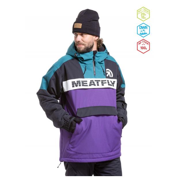 Сноубордическая куртка MEATFLY ZENITH - Аритикул ZENITH-4-Teal Blue-M - Фото 1