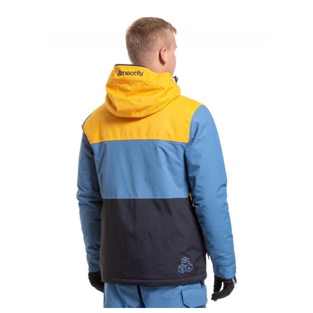 Сноубордическая куртка MEATFLY «MANIFOLD» - Аритикул MANIFOLD-2-SLATE BLUE/BLACK-M - Фото 19
