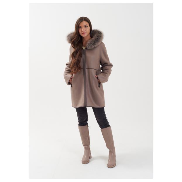 Дубленка женская двусторнняя VITIA  - Аритикул M2263-85-серый-XL (42-44) - Фото 22