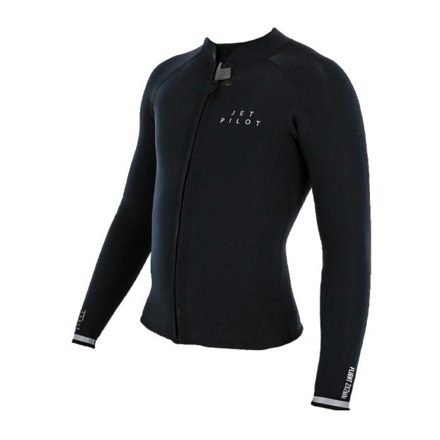 Гидрокуртка мужская Jetpilot Flight 2X2 LS FZ Jacket black S24 - Аритикул 221290-XXL - Фото 1