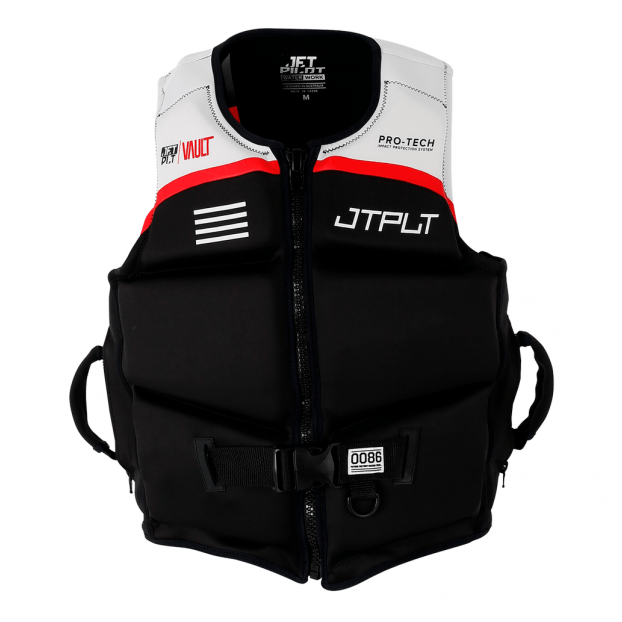 Спасательный жилет для гидроцикла нейлон мужской Jetpilot RX VAULT PROTECH S/E VEST - Аритикул 250270-CHAR/ORG-L/XL - Фото 1