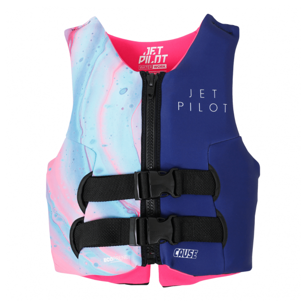 Спасательный жилет для гидроцикла неопрен детский Jetpilot GIRLS CAUSE ECO VEST - Аритикул 250460-FAIRY FLOSS-140-152 - Фото 1