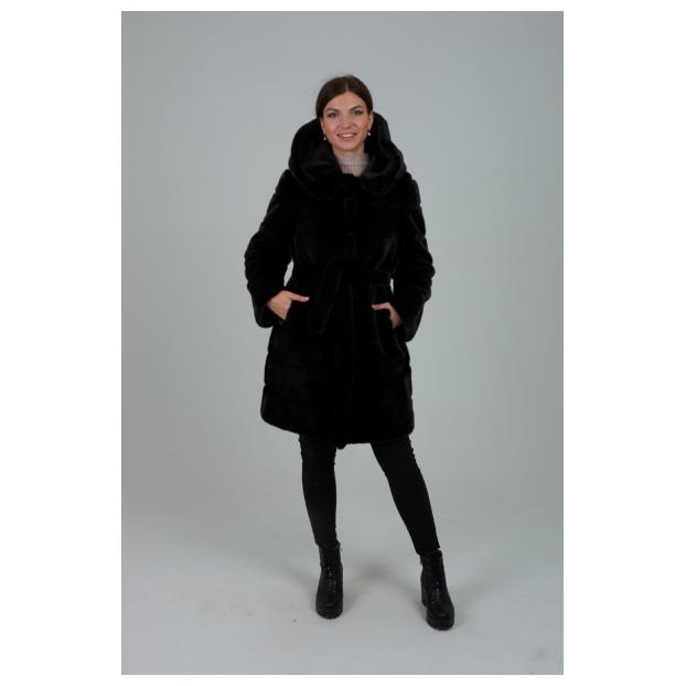 Женская шубка из искусственного меха VITIA WJ - Аритикул 99038-Черный-M(44-46) - Фото 2