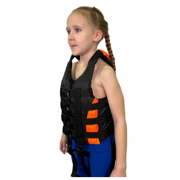 Спасательный жилет оранжевый подростковый hikeXp Universal Black\Orange Junior - Аритикул 100067-JUNIOR - Фото 12