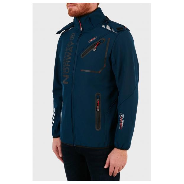 Софтшеловая куртка мужская  GEOGRAPHICAL NORWAY «ROYAUTE»  - Аритикул WU8193H/GNO-NAVY-BLACK-M - Фото 16