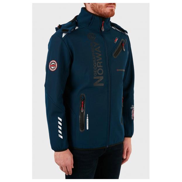 Софтшеловая куртка мужская  GEOGRAPHICAL NORWAY «ROYAUTE»  - Аритикул WU8193H/GNO-NAVY-BLACK-M - Фото 17