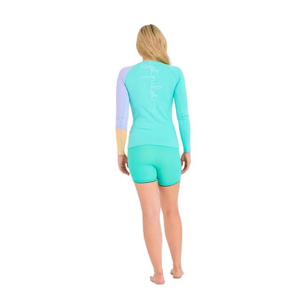 Гидромайка женская длинный рукав Jetpilot PACER LS - Аритикул 250540-RASHIE TEA-S - Фото 2