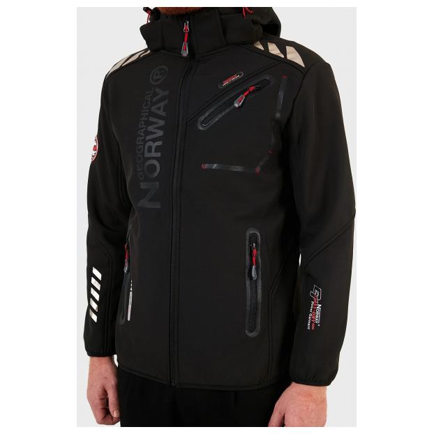 Софтшеловая куртка мужская  GEOGRAPHICAL NORWAY «ROYAUTE»  - Аритикул WU8193H/GNO-NAVY-BLACK-M - Фото 3
