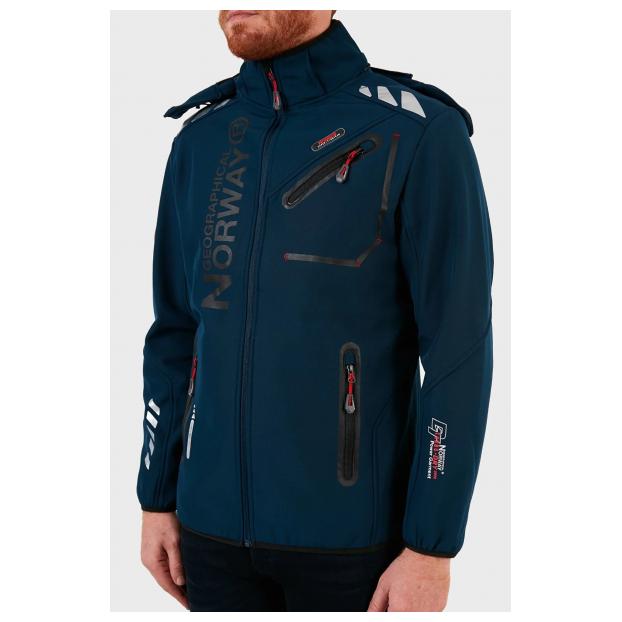 Софтшеловая куртка мужская  GEOGRAPHICAL NORWAY «ROYAUTE»  - Аритикул WU8193H/GNO-NAVY-BLACK-M - Фото 20