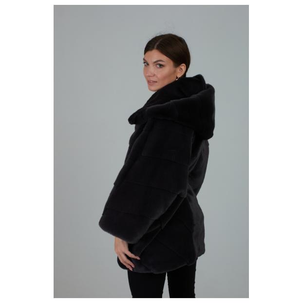 Женская шубка из искусственного меха VITIA WJ - Аритикул 18186B-Коричневый-3XL(50-52) - Фото 6