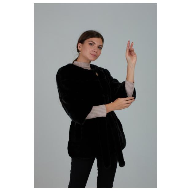 Женская шубка из искусственного меха VITIA WJ - Аритикул 99038-Черный-M(44-46) - Фото 19